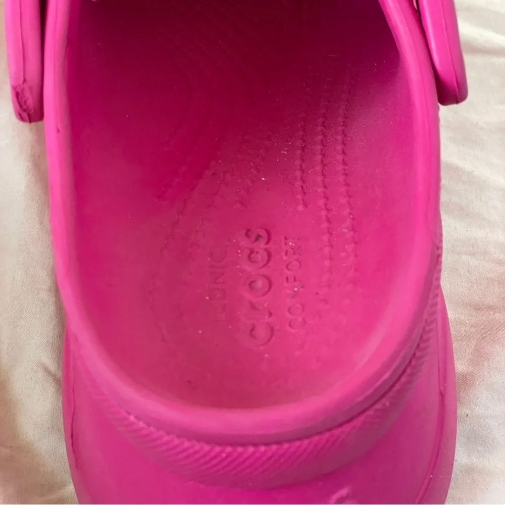Crocs Classic Bae Clog BarbieCore Pink Platform Womens Festival Cartoon Comicon